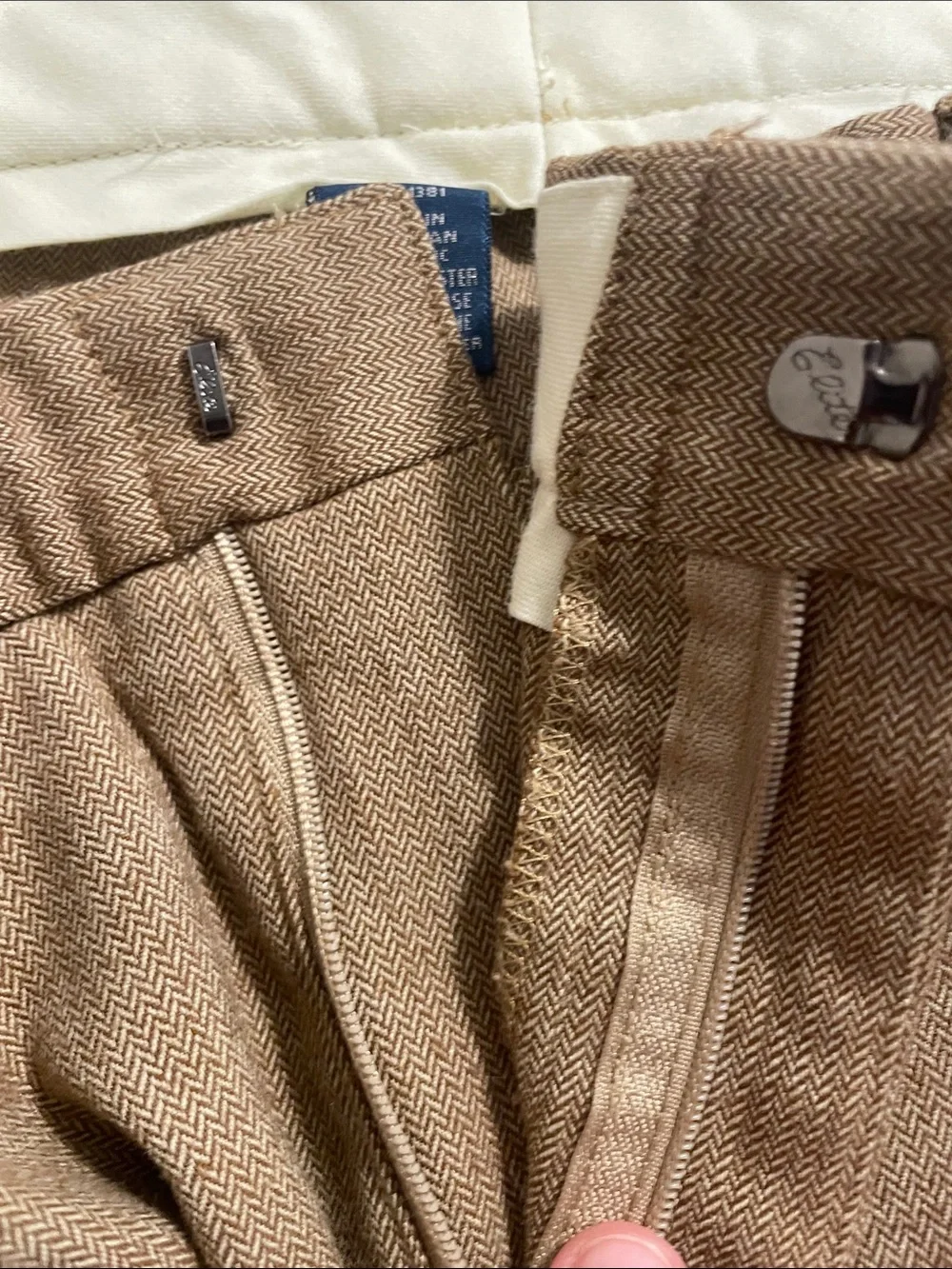 Ralph Lauren Polo Golf Wide Leg Tan Trousers 42x32